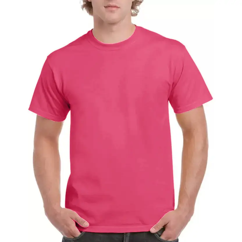 Pure Cotton Green Men's T-Shirt Short Sleeve Export Large