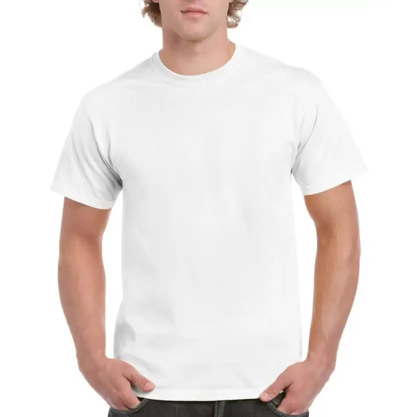 Pure Cotton Green Men's T-Shirt Short Sleeve Export Large