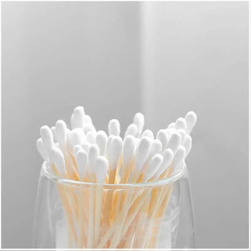 Double-Headed Cotton Swabs 500 Pcs Wooden Sticks Ear Makeup Cleaning - Image 8