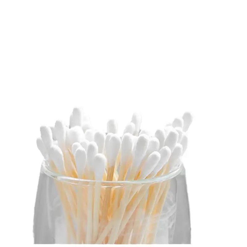 Double-Headed Cotton Swabs 500 Pcs Wooden Sticks Ear Makeup Cleaning - Image 9