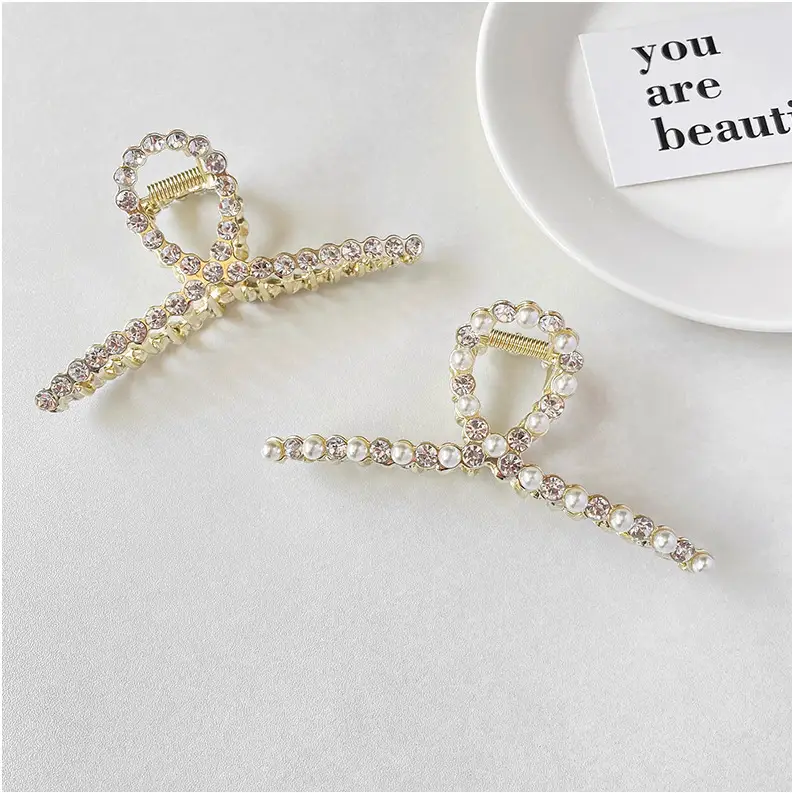 Pearl Hairpin Clip for Women Large Plate - Image 16