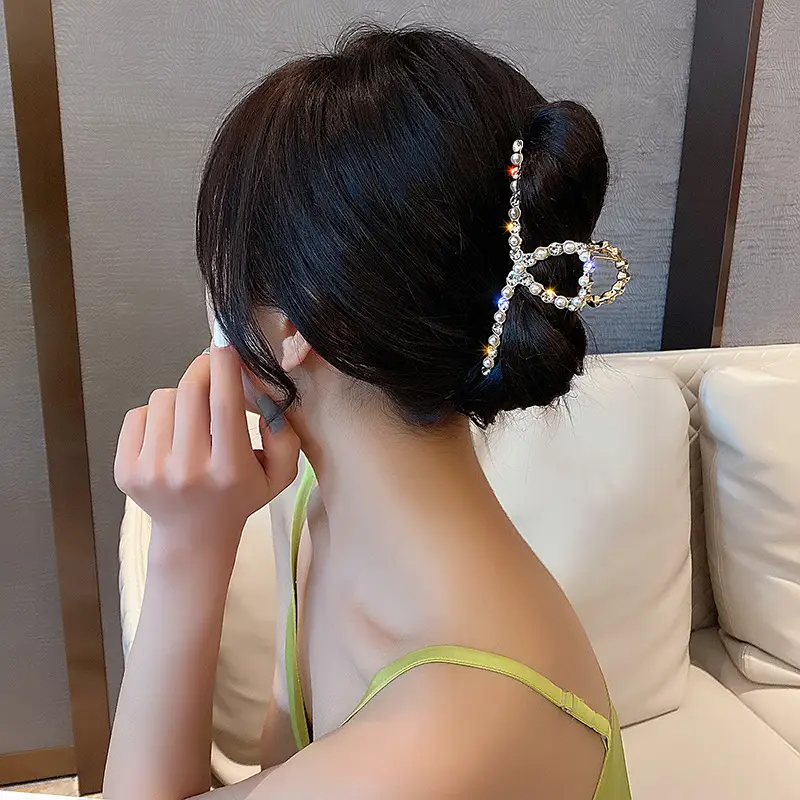 Pearl Hairpin Clip for Women Large Plate - Image 17