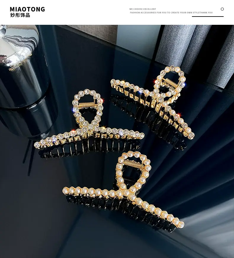 Pearl Hairpin Clip for Women Large Plate — feature 14