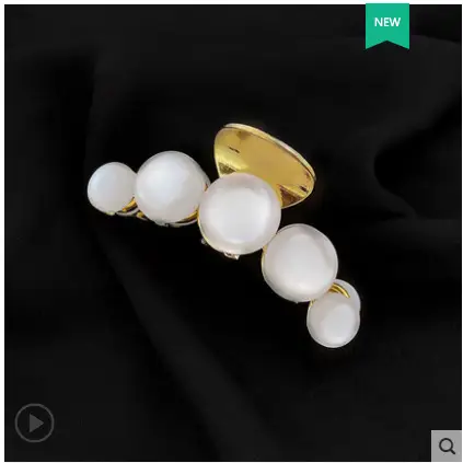 Pearl Hairpin Clip for Women Large Plate - Image 10