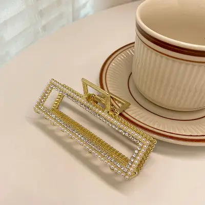 Pearl Hairpin Clip for Women Large Plate - Image 13