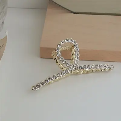 Pearl Hairpin Clip for Women Large Plate - Image 2