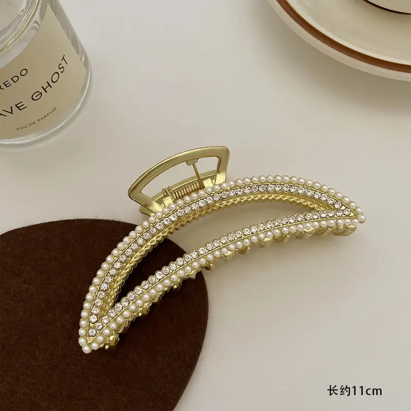 Pearl Hairpin Clip for Women Large Plate - Image 7