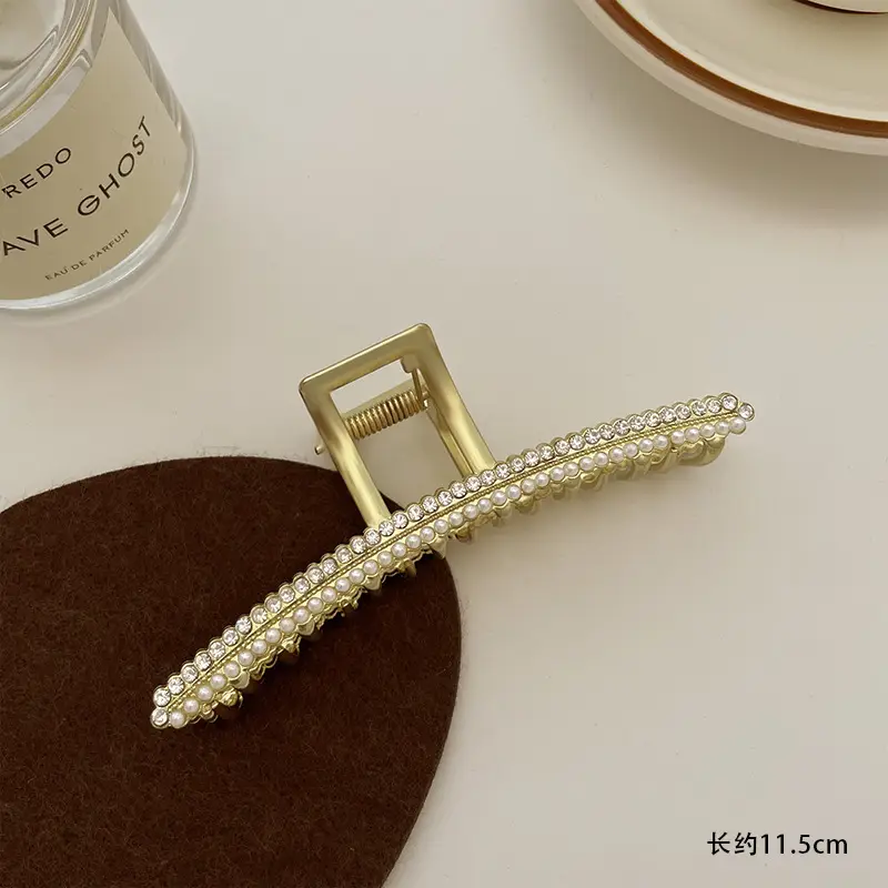 Pearl Hairpin Clip for Women Large Plate - Image 8