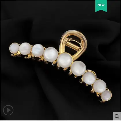Pearl Hairpin Clip for Women Large Plate - Image 9