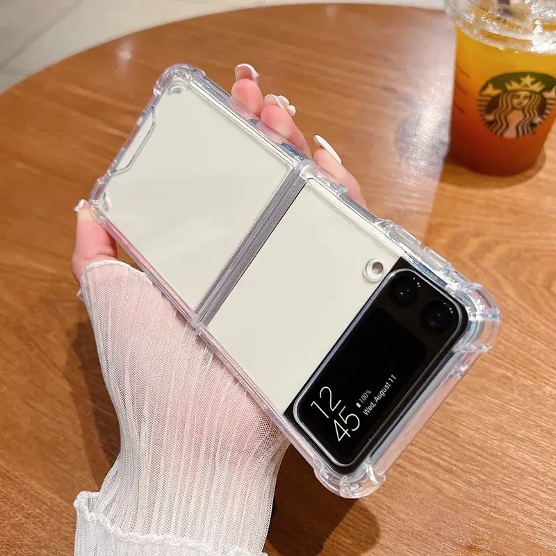 Flip Phone Case Zflip5/4/3 Foldable Tpu Protective Cover - Image 3