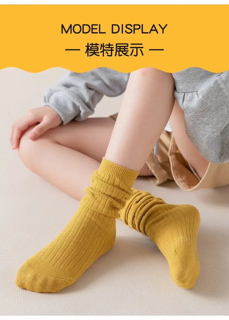 2025 Summer Double-Needle Stockings Green Cotton Baby Socks — feature 12