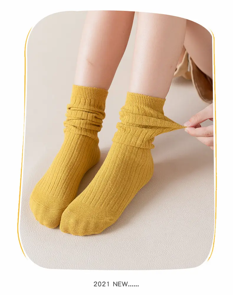 2025 Summer Double-Needle Stockings Green Cotton Baby Socks — feature 14