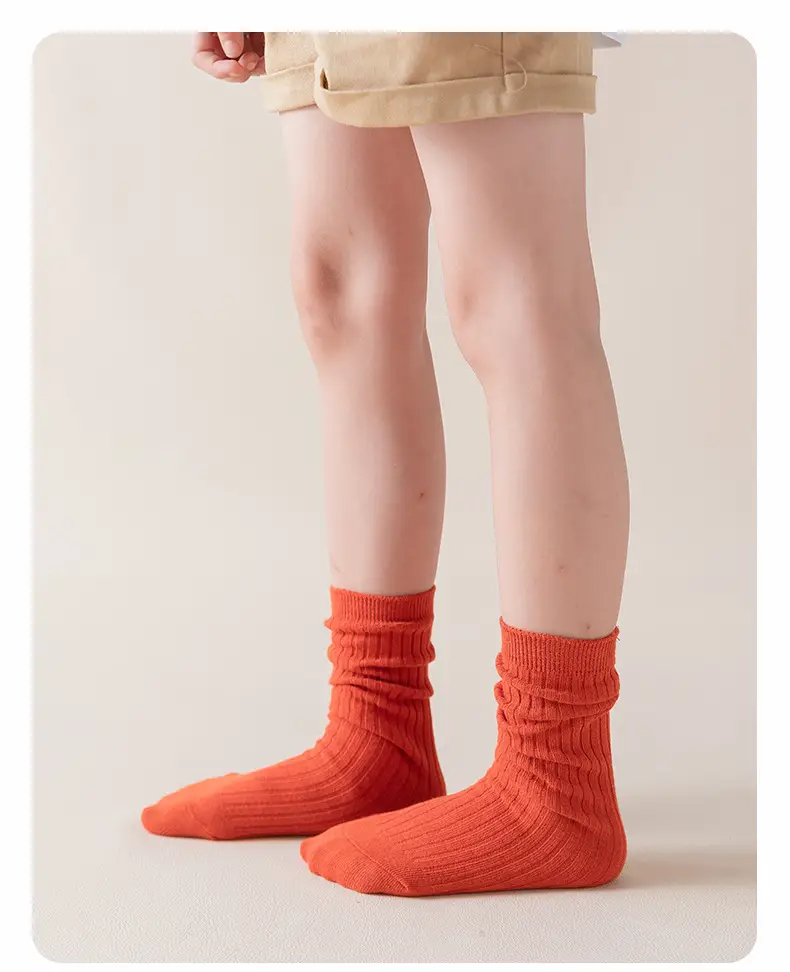 2025 Summer Double-Needle Stockings Green Cotton Baby Socks — feature 17