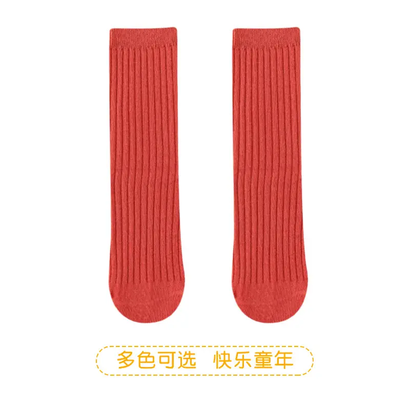 2025 Summer Double-Needle Stockings Green Cotton Baby Socks - Image 6