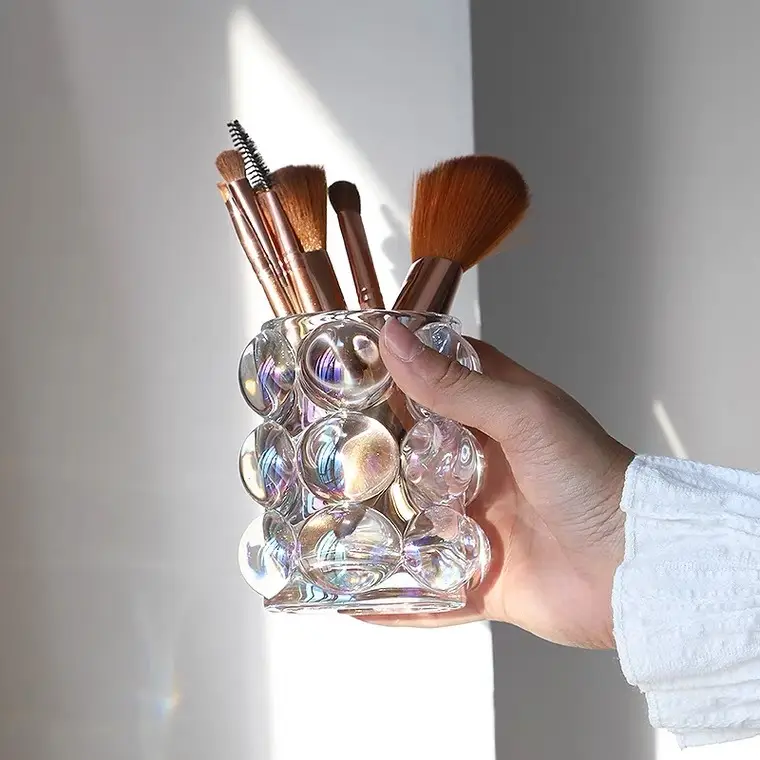 Korean Ins Style Glass Pen Containor 9.5cm
