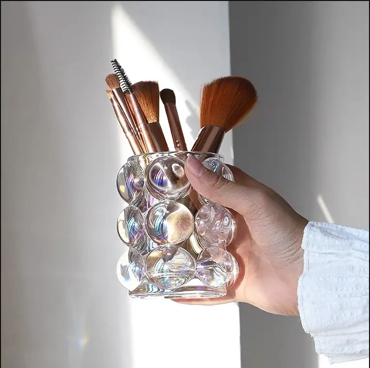 Korean Ins Style Glass Pen Containor 9.5cm
