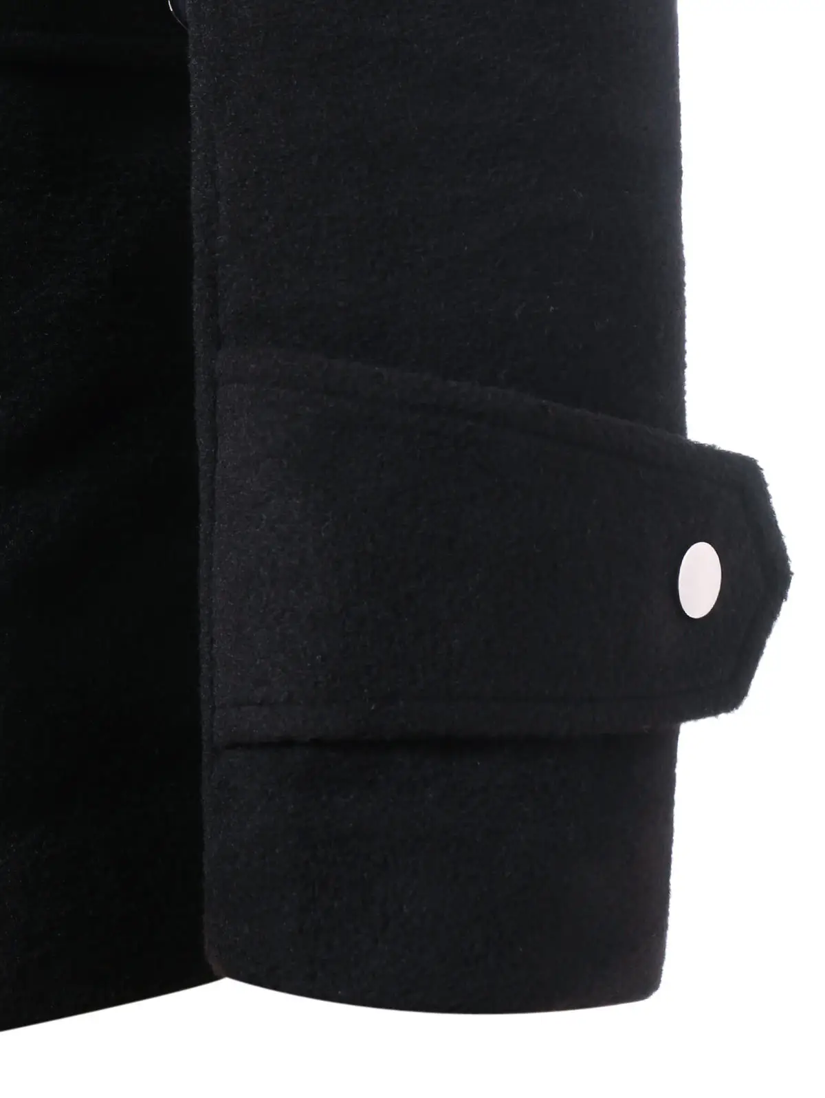 Men's Black Oblique Zipper Jacket with Card Collar — feature 6