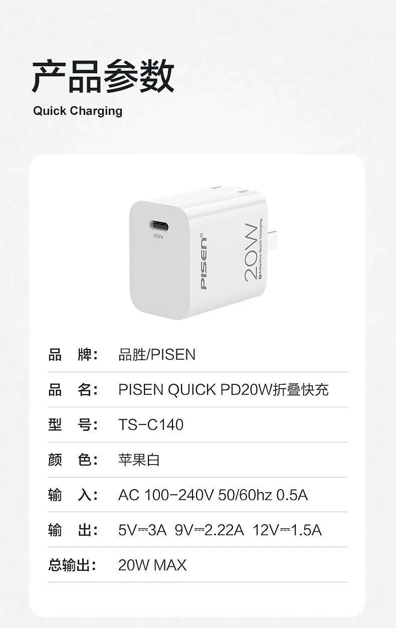 Pinsheng 20W Fast Charging iPhone Charger 15 Pro — feature 12