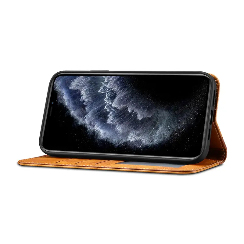 Apple iPhone 17 Leather Flip Case Protective Cover - Image 8