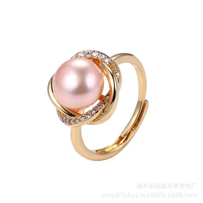 Elegant Pearl Ring for Women's Jewelry
