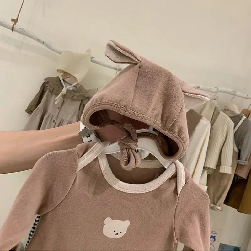 Pink Korean Style Baby Long Sleeve Jumpsuit for Newborn — feature 6