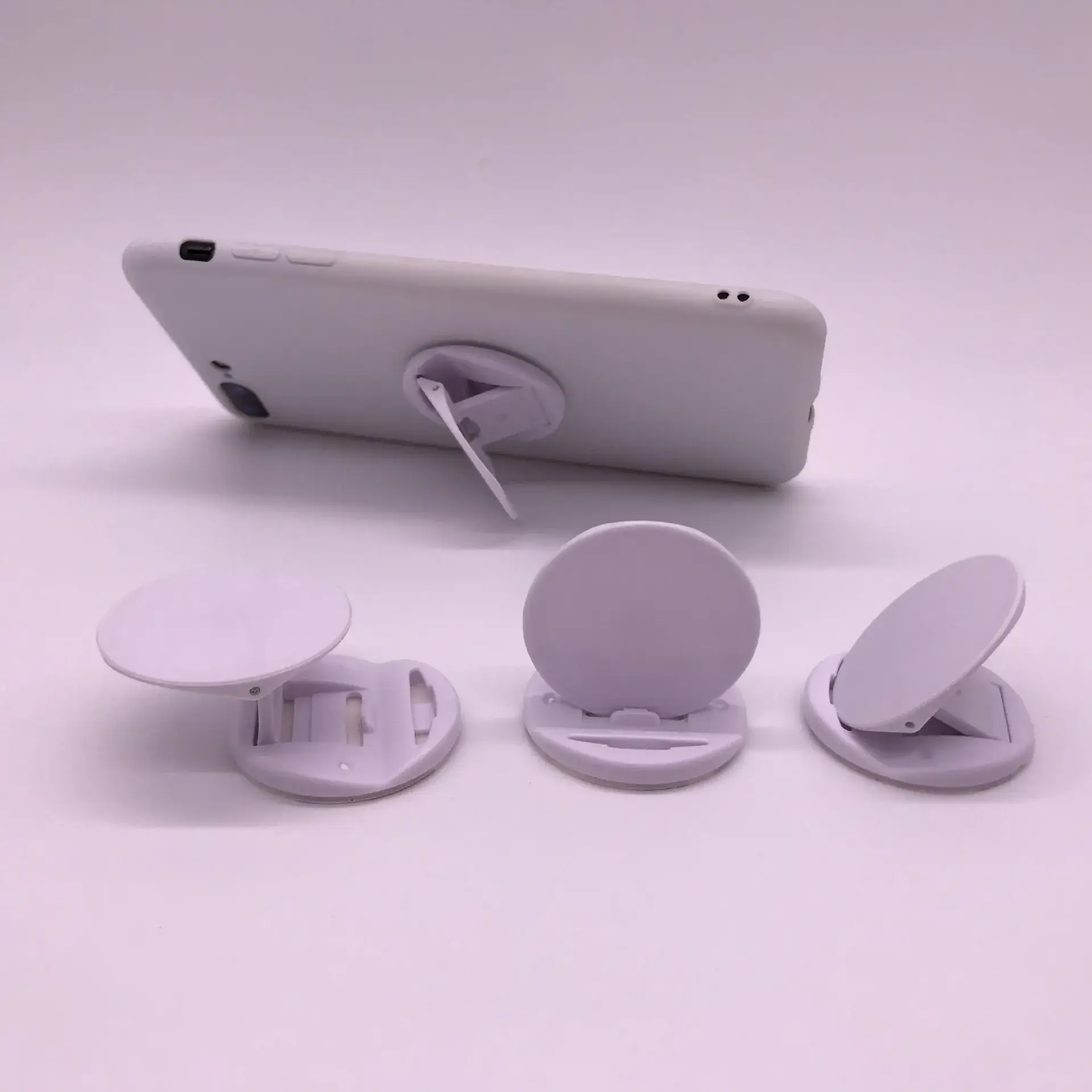 Mobile Phone Back Bracket ABS Plastic Purple Black - Image 5