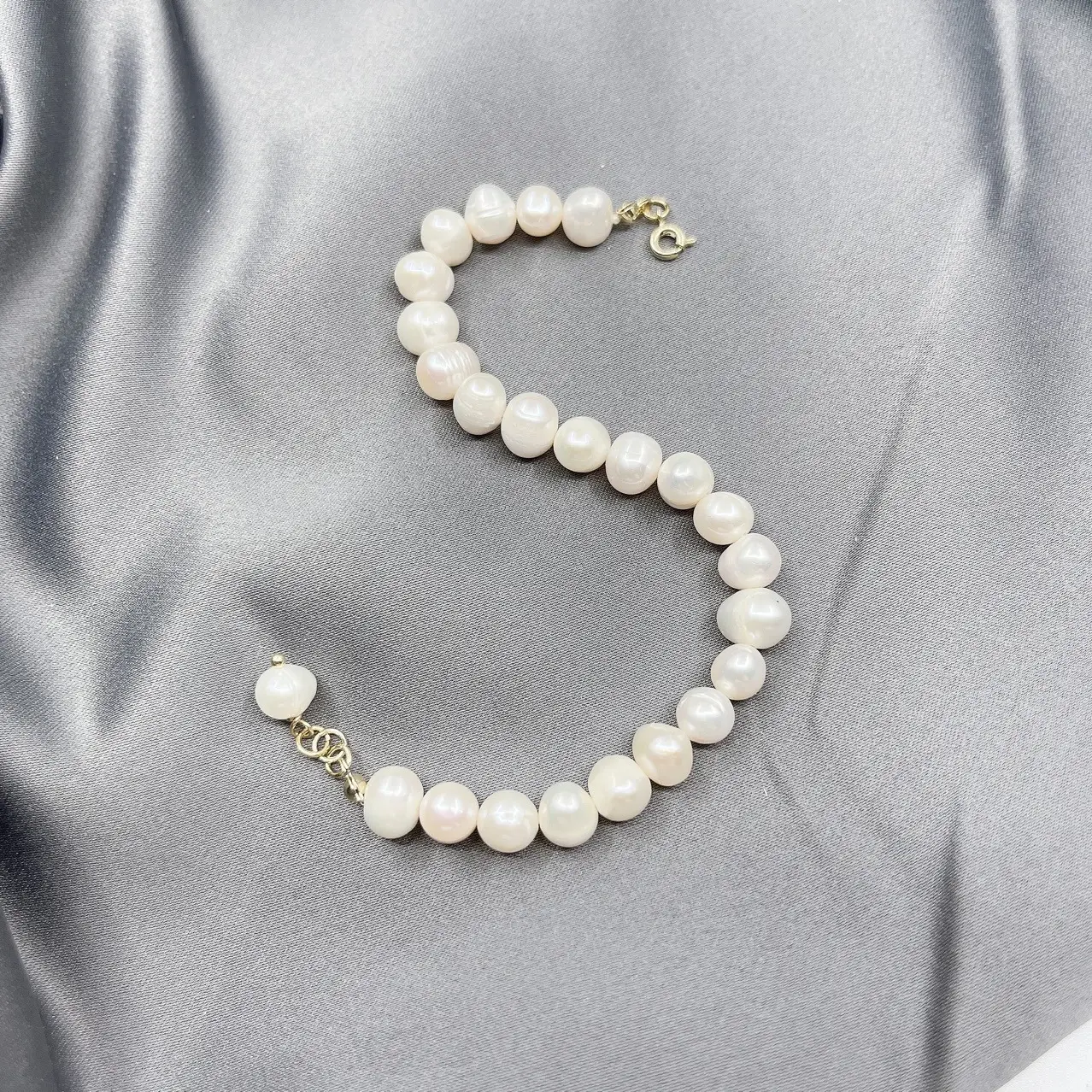 Natural Pearl Bracelet for Women 6-7mm Gold Light — feature 7