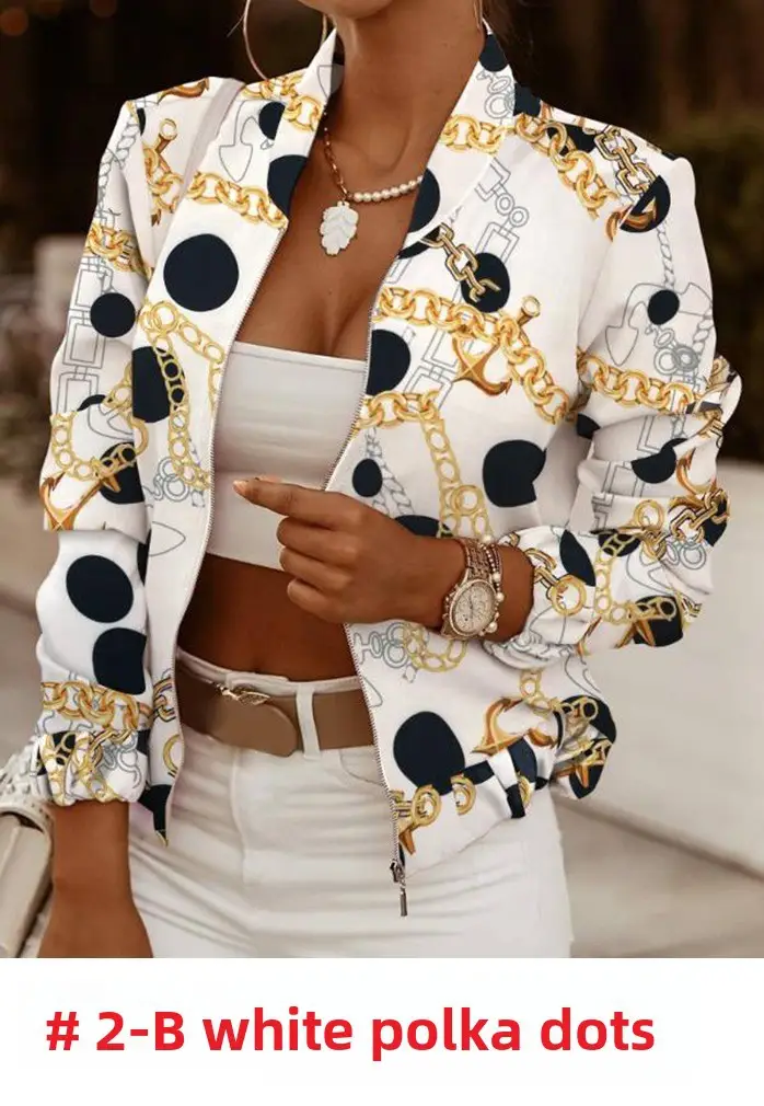 2024 Khaki Plaid Long Sleeve Zipper Jacket