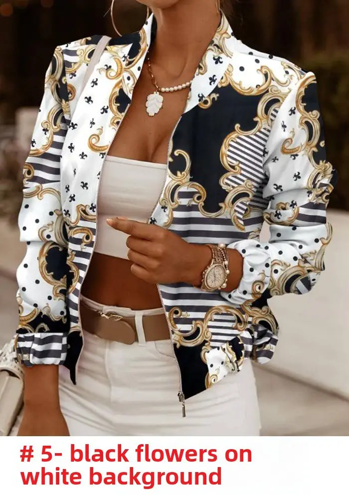 2024 Khaki Plaid Long Sleeve Zipper Jacket