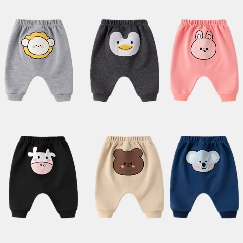 Baby Cotton Pants Big Fart Western Style Mid Waist - Image 17