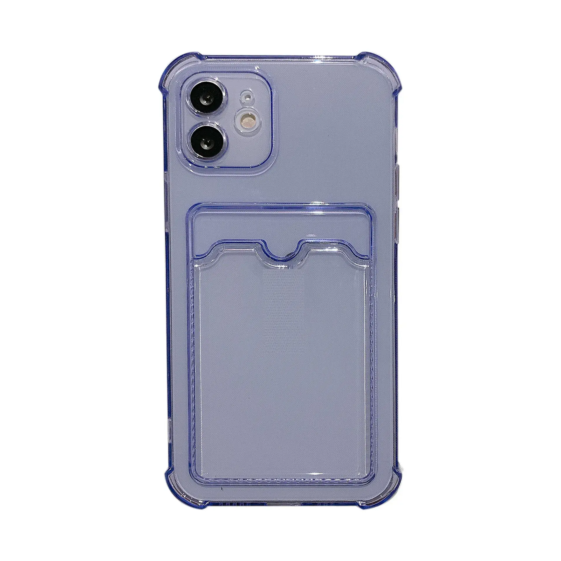 iPhone 17 Pro Max Tpu Card Holder Case Clear Gold Star Design