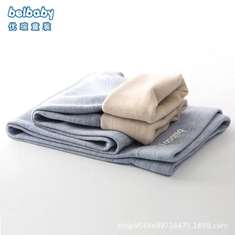 Belbaby Velvet Baby Long Pants Purple - Image 6