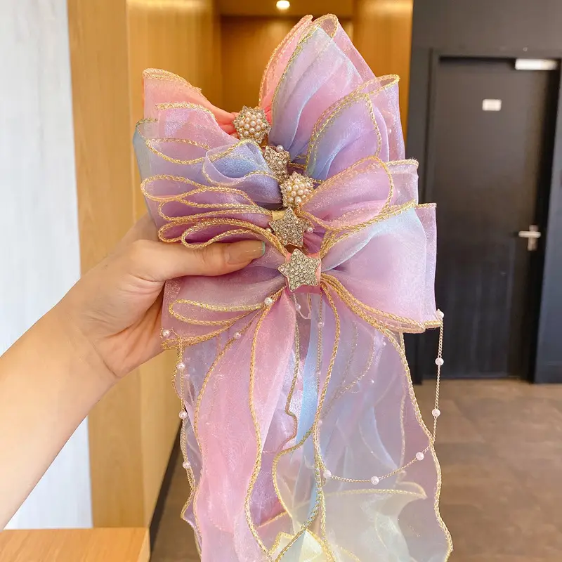Fairy Pearl Bow Hairband for Girls Women - Image 17