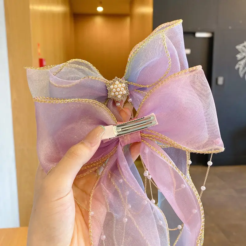 Fairy Pearl Bow Hairband for Girls Women - Image 19