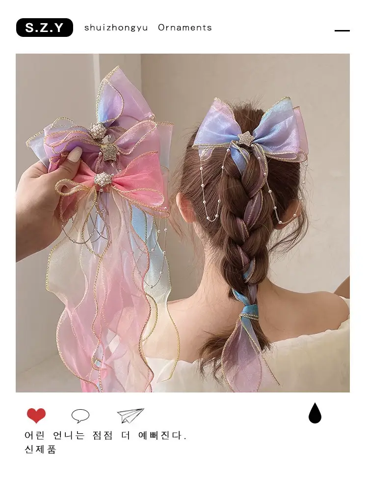 Fairy Pearl Bow Hairband for Girls Women — feature 2