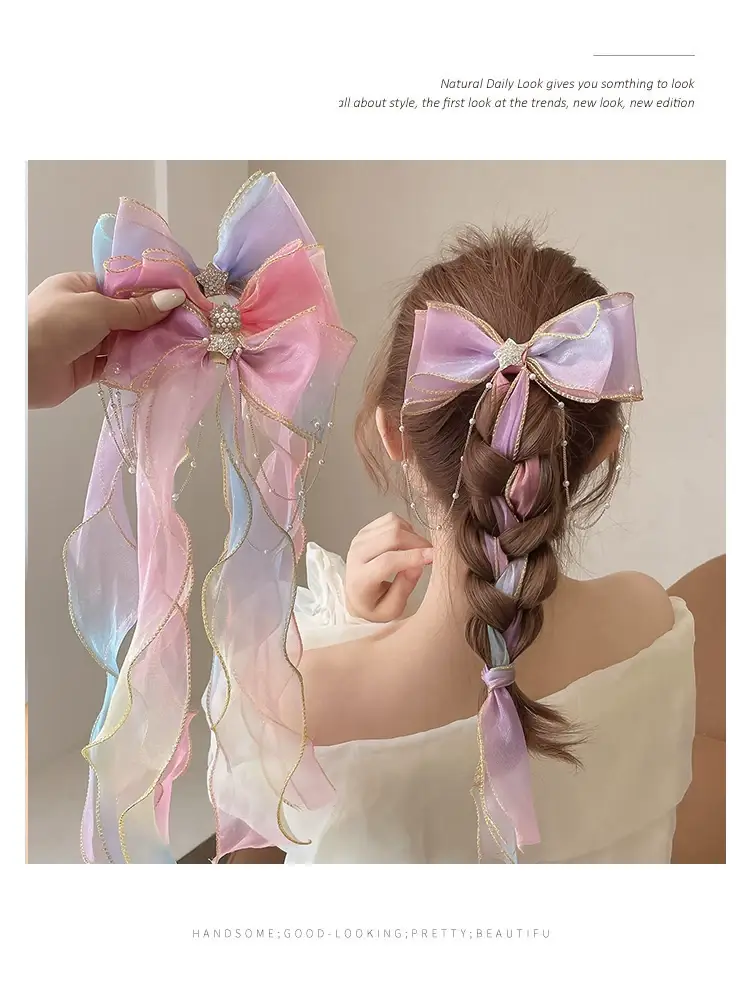 Fairy Pearl Bow Hairband for Girls Women — feature 7