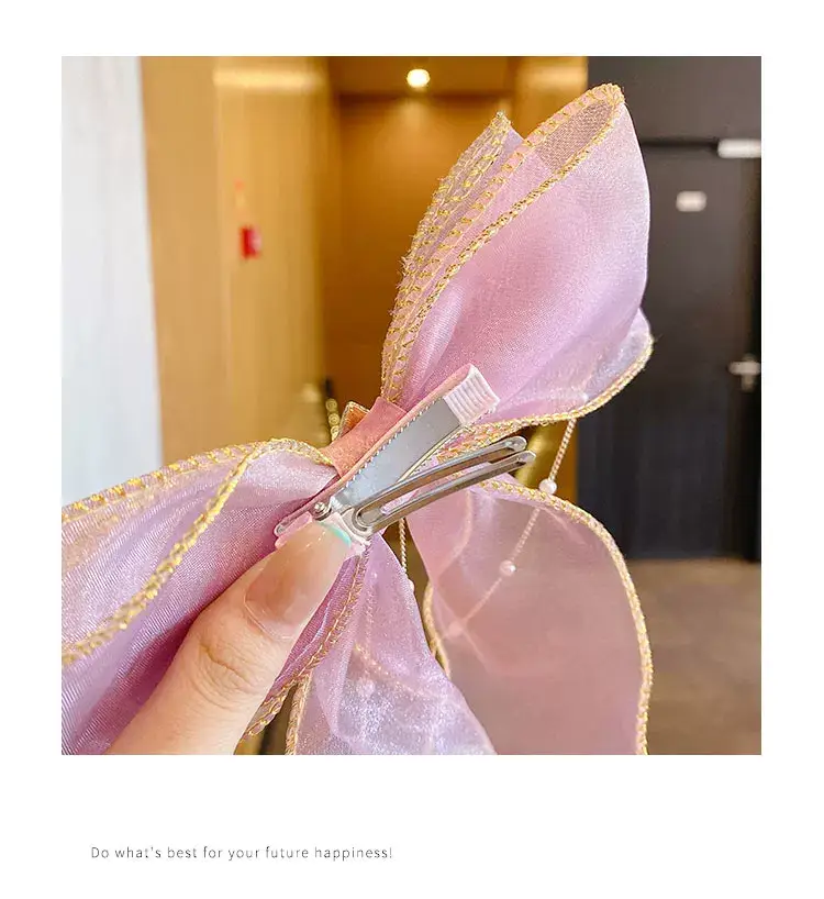 Fairy Pearl Bow Hairband for Girls Women — feature 9