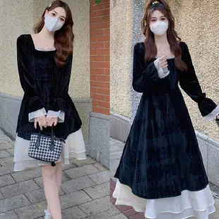 Women Long Sleeve Tie Belt Coat Black Fat Size — feature 29