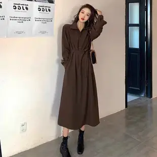 Women Long Sleeve Tie Belt Coat Black Fat Size — feature 30