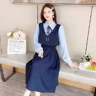 Women Long Sleeve Tie Belt Coat Black Fat Size — feature 32