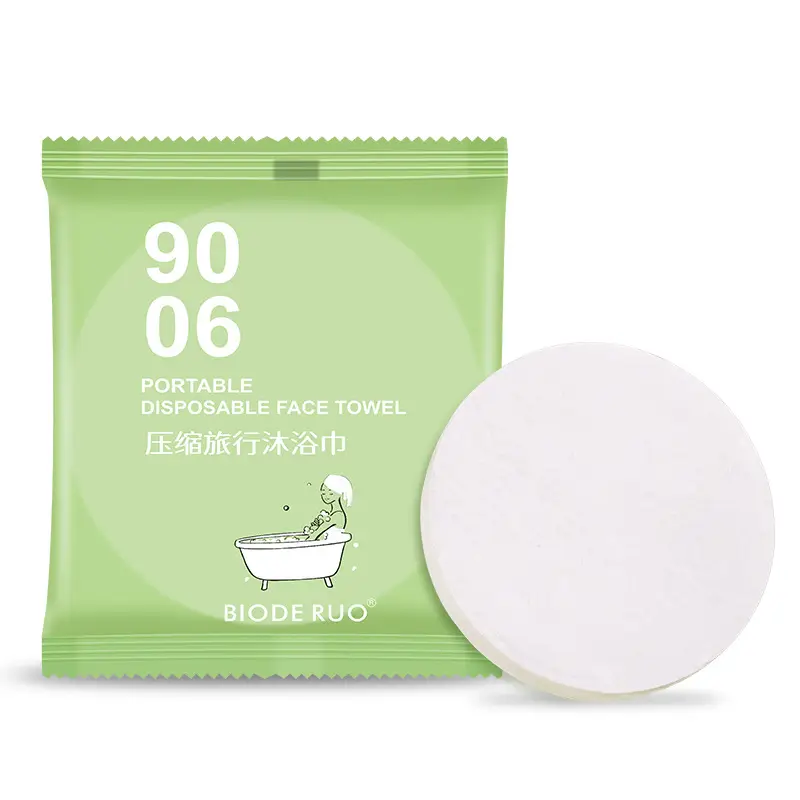 Portable Disposable Face Towel 9006 Green
