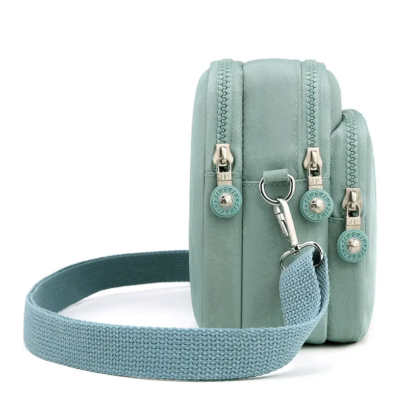 Blue Korean Style Nylon Crossbody Bag for Women - Image 6