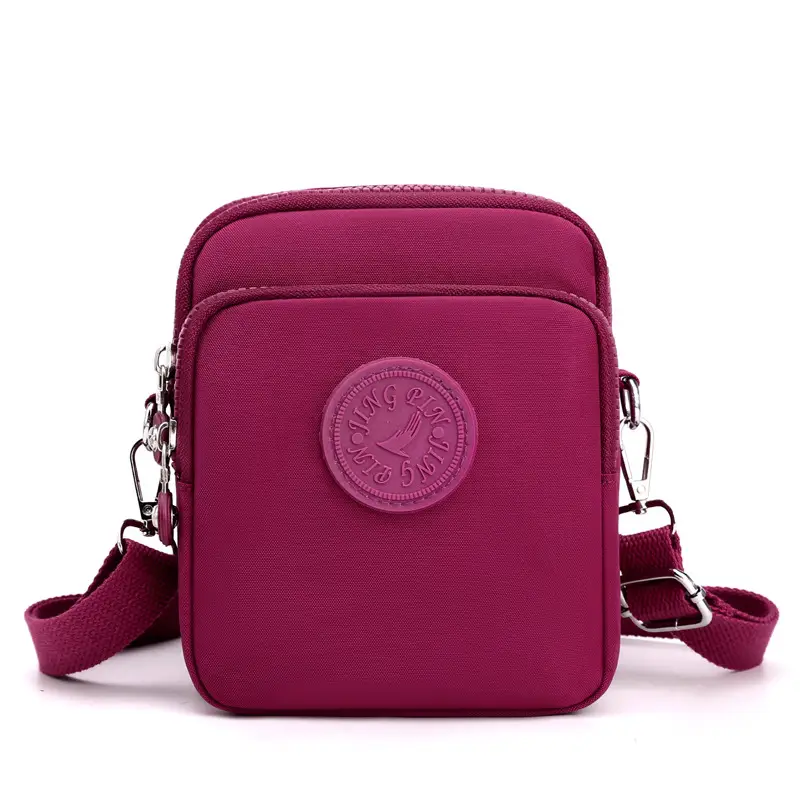 Blue Korean Style Nylon Crossbody Bag for Women - Image 2