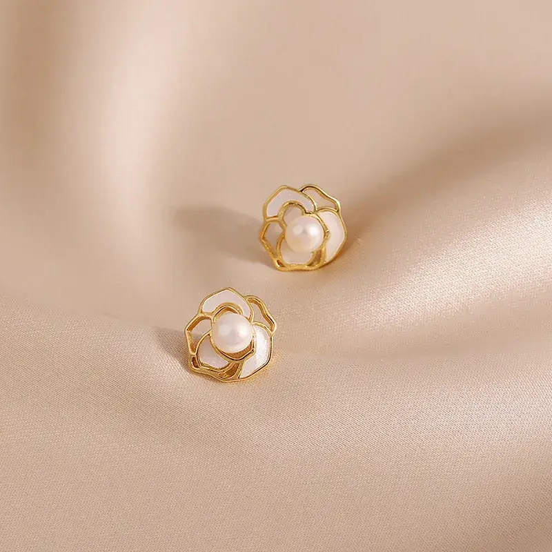 Natural Freshwater Pearl Earrings 925 Silver - Image 4