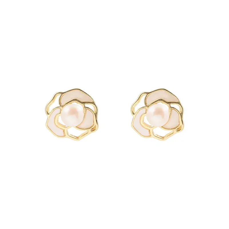 Natural Freshwater Pearl Earrings 925 Silver - Image 5