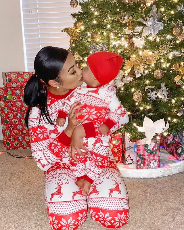 Family Christmas Pajamas Red White Set - Image 5