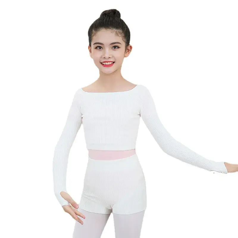 Pink Long Sleeve Kids Dance Sweater - Image 38