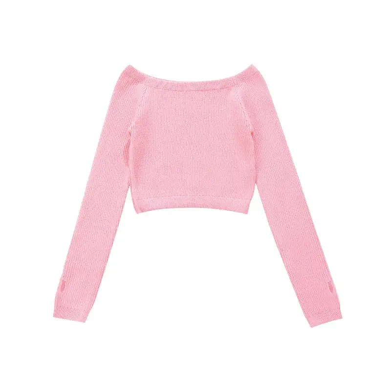 Pink Long Sleeve Kids Dance Sweater - Image 5
