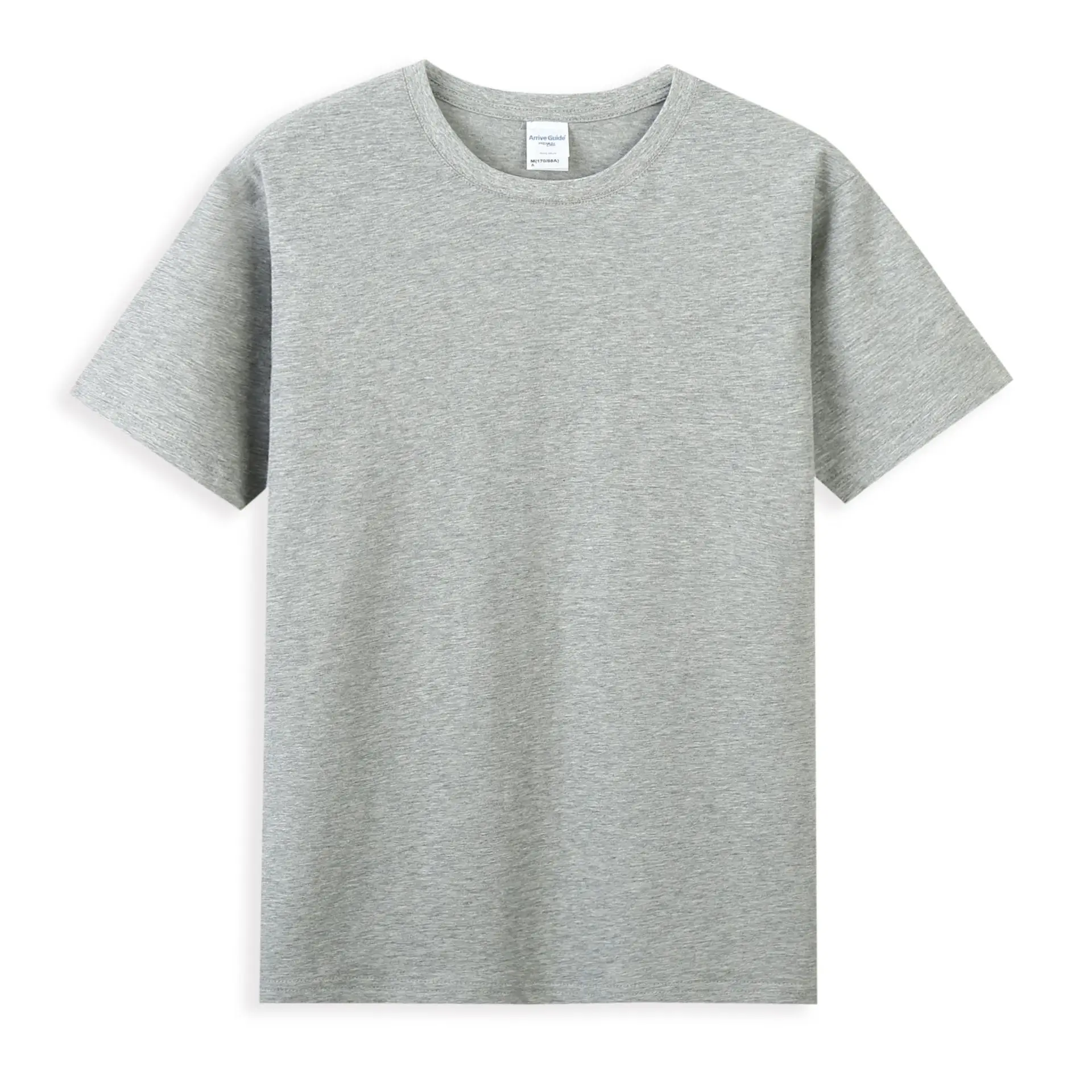Men Cotton T-Shirt Red Short Sleeve Crew Neck 210g - Image 10