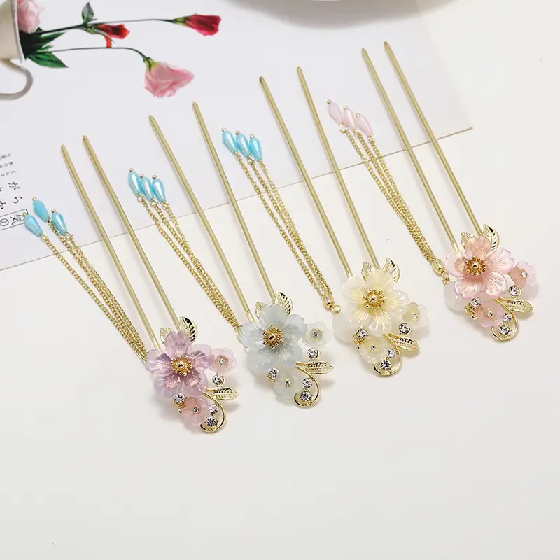Ancient Alloy Tassel Hairpin for Women - Image 33